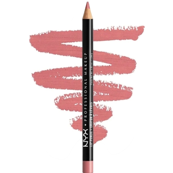 🌹 3/$12 NYX Slim Lip Pencil Creamy Lip Liner - SPL840 Rose - Picture 1 of 5
